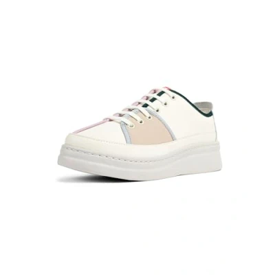 Afbeelding van Camper Runner UP Twins Sneakers laag, Dames, Maat: 38, Weiß grau Leer