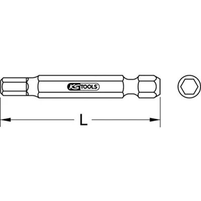 Afbeelding van KS Tools, Bits, 1/4&quot; bit (8,0 mm)