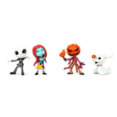 Afbeelding van Jada Set van 4 Nightmare Before Christmas Nanofigures, Metalic, cm, Collectables, officiële Disney licentie (253075005)