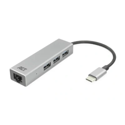 Afbeelding van Netwerkadapter USB C naar RJ45 ACT (USB 3.1, 3 x A, 5 Gbps)