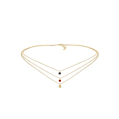 Afbeelding van Elli Layer LOOK Classic Ketting, Dames, Maat: 36, Red