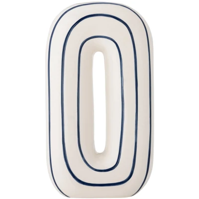 Afbeelding van Bloomingville Mae vaas 32 cm Donkerblauw