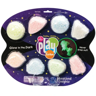 Afbeelding van Learning Resources Playfoam Gloed in De Donker Squish Pods 8 Pak