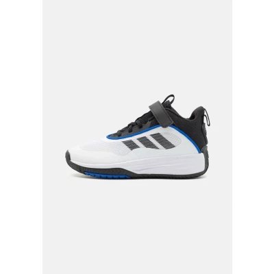 Afbeelding van adidas Performance Ownthegame 3.0 Unisex Basketbalschoenen voor kinderen, Maat: 38, Footwear white/core black Textiel/ synthetisch