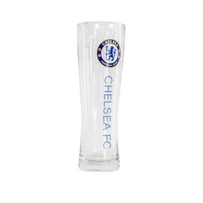 Afbeelding van FOCO Officieel gelicentieerd product Chelsea FC voetbal woordmerk slank pintglas