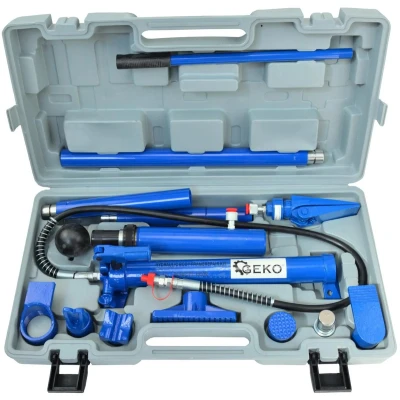Afbeelding van GEKO Hydraulische carrosserie reparatieset 10 ton capaciteit veelzijdig gebruik robuust ontwerp