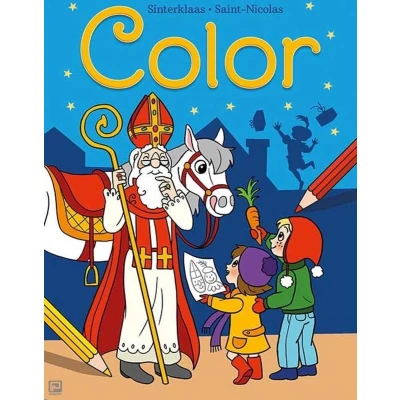 Afbeelding van Sinterklaas Color kleurblok / Saint Nicolas bloc de coloriage (Paperback)