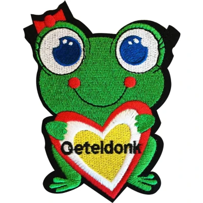 Afbeelding van Fjesta© Oeteldonk Embleem Kikker met Strikje Carnaval Den Bosch