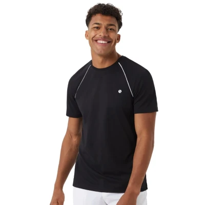 Afbeelding van Björn Borg ACE Racquet Tshirt basic, Heren, Maat: Large, Black beauty