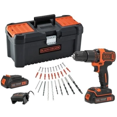 Afbeelding van Black + Decker Schroefboormachine Bdchd18c2ta qw Met Klopfunctie 18v ( 2 Accu&#039;s)