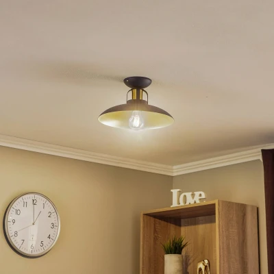 Afbeelding van Eko Light Plafondlamp Felix, blauw/goud