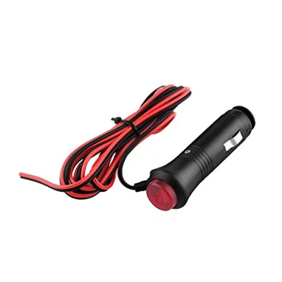 Afbeelding van 12 Volt Sigarettenaansteker Plug, Outlet Extender Power Supplement Auto Verlengkabel met Aan Uit Schakelknop Decoraties