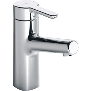 Afbeelding van Hansa designo 1 gats wastafelkraan met vaste uitloop zonder waste chroom 51722283