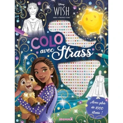 Afbeelding van Disney Wish Colo Avec strass Coloriage Dès 5 ans: plus de 1000 !