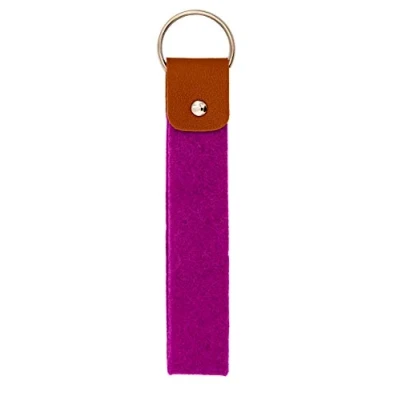 Afbeelding van TSI Unisex Rpet (Recycled Polyetyleen Terephalate) sleutelhanger (1 stuk), paars (paars), 3x0.5x15.5 cm (B x H T),