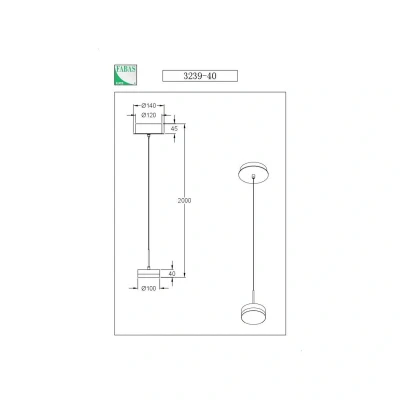Afbeelding van Fabas Luce Hanglamp Dunk, messing, 1 lamp, 3.000 K, metaal