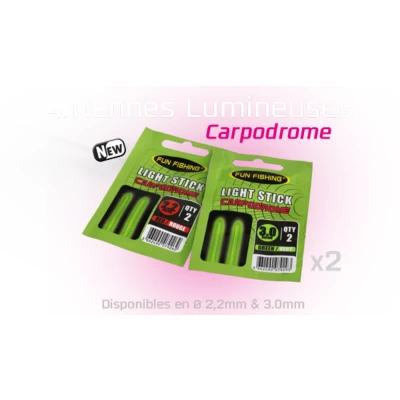 Afbeelding van Fun Fishing Carpodrome Light Stick (2 pcs) Maat : Groen/Vert 3.0mm