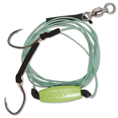 Afbeelding van Black Cat Freestyle Meerval Rig 180cm (Size 6/0) onderlijnen