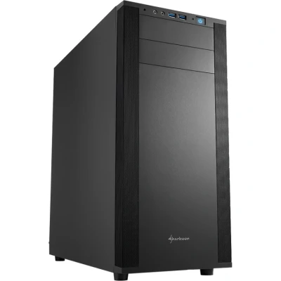 Afbeelding van Sharkoon M25 V Midi tower PC behuizing Zwart