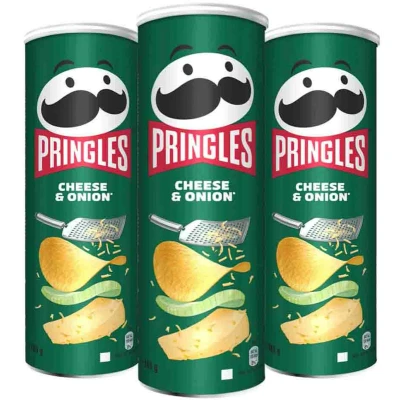 Afbeelding van 3x Pringles Chips Cheese&amp;Onion 165 gr