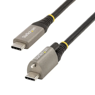 Afbeelding van StarTech.com 1m Vergrendelbare USB C Kabel met Topschroef, 10Gbps, 3.1/3.2 Gen 2 Type Kabel, 1