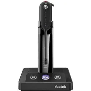 Afbeelding van Yealink WH63 Teams Draadloos oorhaak, Hoofdband, In ear Kantoor/callcenter Micro USB Oplaadhouder Zwart