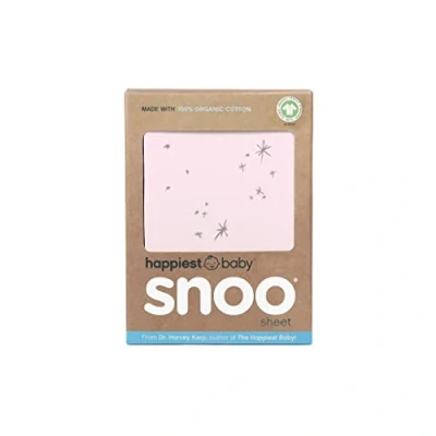 Afbeelding van 100% Organic Cotton SNOO Baby Cot Fitted Sheet One size Rose Galaxy