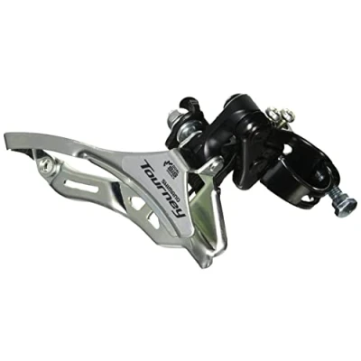 Afbeelding van Shimano Voorderailleur 3 x 6/7 speed 6/7V Tourney FD TY300 down swing/top pull hoge klem 28,6 mm 42T (66 69)
