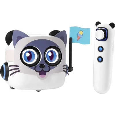 Afbeelding van Makeblock mTiny robot kinderspeelgoed, op afstand bestuurde interactieve panda, emo robot, programmeerbare voor kinderen, met programmeerkaart, cadeau jongens en meisjes, 3 jaar