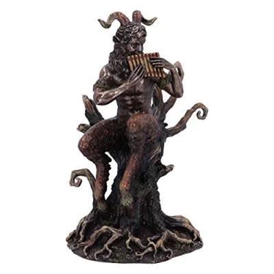Afbeelding van Nemesis Now Pan&#039;s Melodie gebronsd beeld 24cm