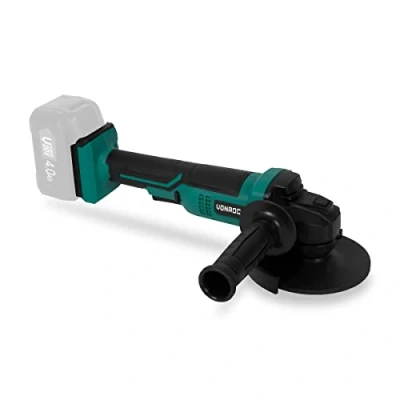 Afbeelding van VONROC accu Haakse Slijper VPower 20V Ø125mm Incl. zijhandgreep &amp; toolbag Zonder lader