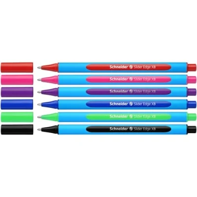 Afbeelding van Schneider Slider Edge XB 152284 balpen (lijndikte: XB, onuitwisbaar, driekantige stift) 5 + 1 stuks
