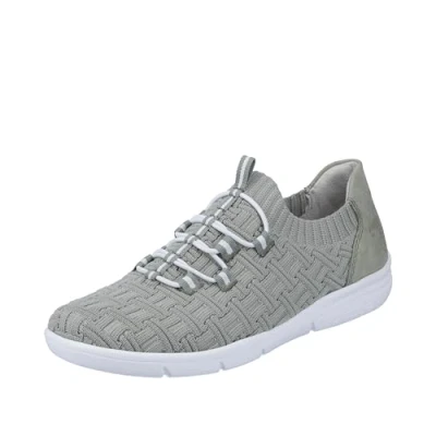 Afbeelding van Rieker Dames L7463 Sneakers, groen, 36 EU