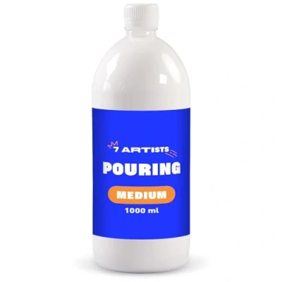 Afbeelding van Smoothing Medium Gieten 7 Artists 1000 ml Acryl Floetrol Middelgrote Acrylverf Gietmedium Schilderen