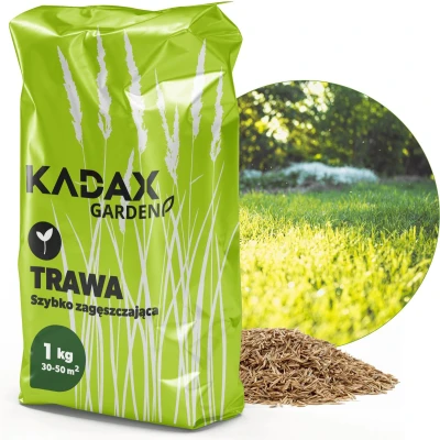 Afbeelding van KADAX LADNADEN, graszaden, snel groeiend gras, gazonpellets, snelle germinerende gazonzaden, gazonzaaien, grasaat resistent tegen vorst, gazon (1 kg)