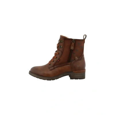 Afbeelding van MUSTANG Veterlaarsjes cognac