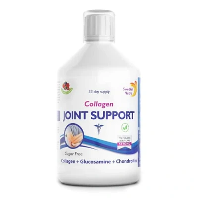 Afbeelding van Swedish Nutra Joint Support Collageen Pack van 500ml, 33 dagen levering Bessensmaak met Vitmain C &amp; Glucosmaine 100% natuurlijk aroma, lactose glutenvrij Hoge absorptiesnelheid
