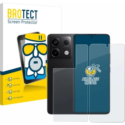 Afbeelding van BROTECT Screenprotector voor Xiaomi Redmi Note 13 Pro 5G (Voor+Achter) Folie Beschermfolie Beschermglas matte