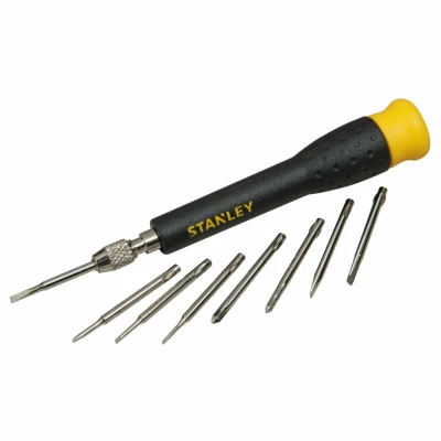 Afbeelding van Stanley precisieschroevendraaier multibit 8 delig standaard