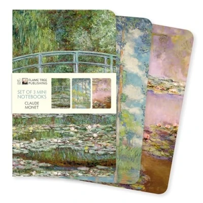 Afbeelding van Claude Monet Set of 3 Mini Notebooks: Unser beliebten Notizbücher im 3er Pack mit flexiblen, künstlerisch gestalteten Einbänden jeweils unterschiedlichen Motiven des Künstlers