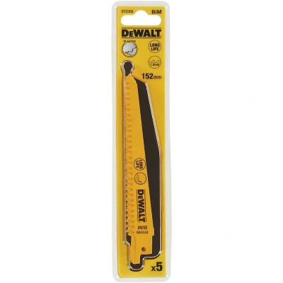 Afbeelding van DeWalt Accessoires Reciprozaagblad BiM 152x4,2mm splintervrij in gipsplaat en kunstsof DT2356 QZ
