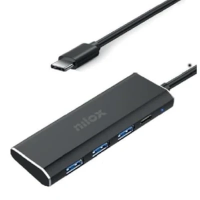 Afbeelding van Hub USB Nilox NXHUBUSBC03 Zwart