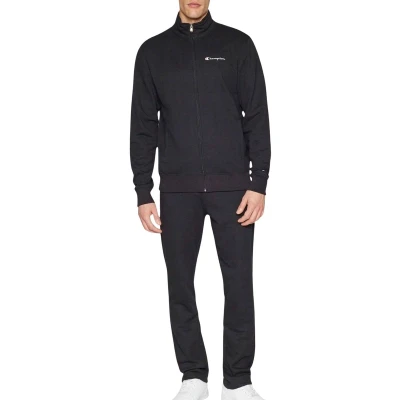 Afbeelding van Champion FULL ZIP Interlock SET Trainingspak, Heren, Maat: Small, Black
