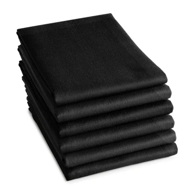 Afbeelding van Theedoek DDDDD Logo Black 60 x 65 cm (6 Delig)