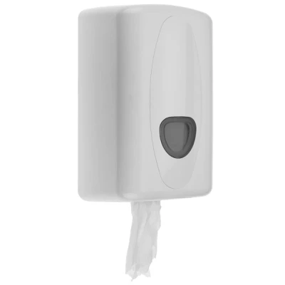 Afbeelding van PlastiQline 2020 kunststof mini poetsroldispenser PQ20MiniC wit