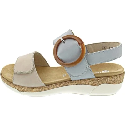 Afbeelding van Remonte Dames R6853 riempjessandalen, blauw, 42 EU, EU