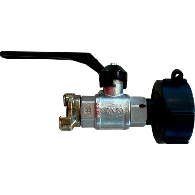 Afbeelding van Kogelkraan voor Ibc met Geka Adapter ¾ toebehoren adapters