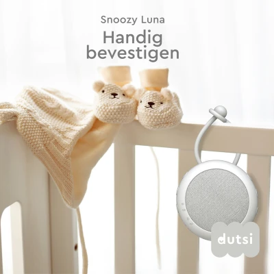 Afbeelding van Dutsi White Noise machine Snoozy Luna Calming Sage Is een witte ruis speciaal voor baby&#039;s In compact en elegant design