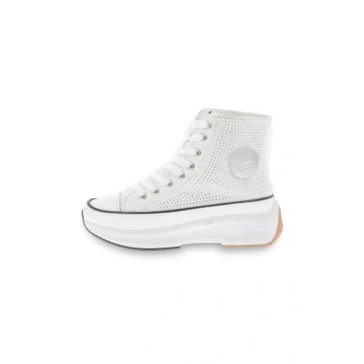 Afbeelding van Kaporal Christa Sneakers hoog, Dames, Maat: 38, White Imitatieleer/ textiel