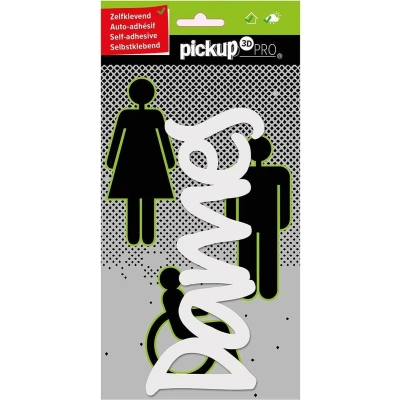Afbeelding van Pickup Route Acryl Pro Tekst Dames Wit
